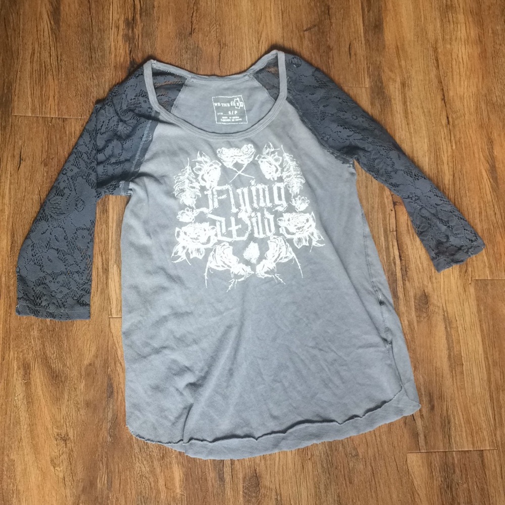Free People lace graphic tee